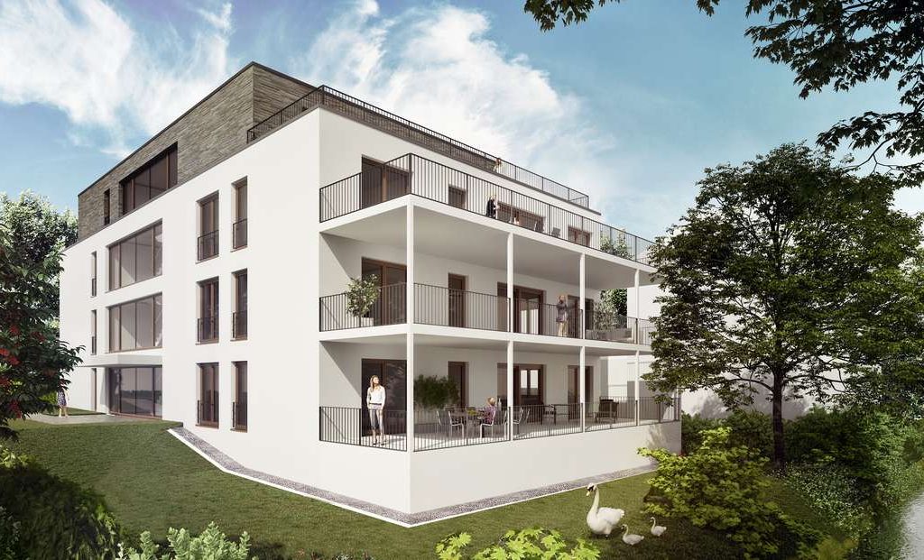 3D-Darstellung Neubau Mehrfamilienhaus - Sonderwunschbetreuung